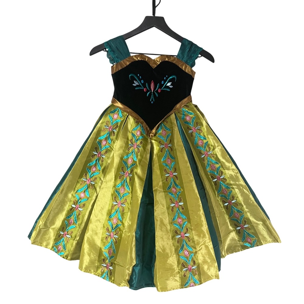 Disney Chasing Fireflies Frozen Princess Anna Coronation Dress Costume 3T-4T